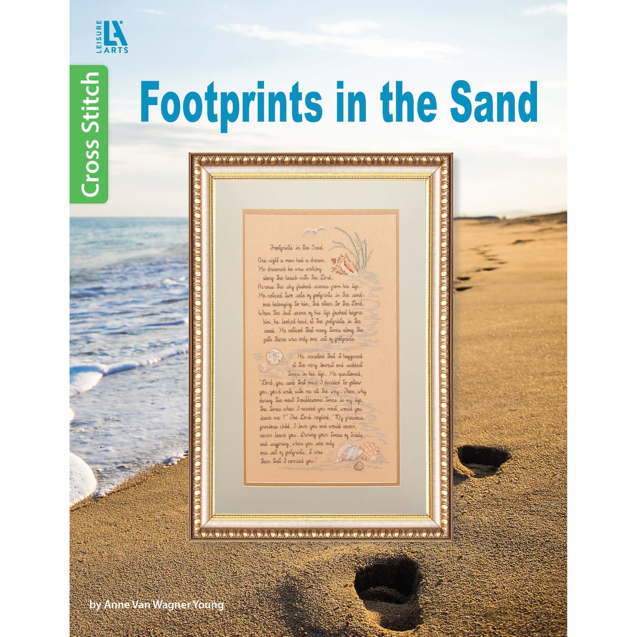Leisure Arts® Cross Stitch Footprints in the Sand Book